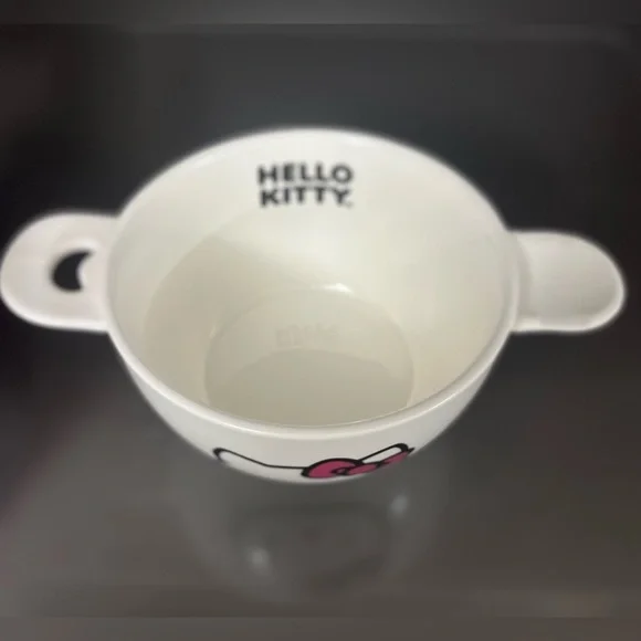 Hello Kitty Enjoy The Little Things Ramen Bowl With Spoon & Chopsticks brand new - Picture 7 of 11